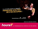 Houra.fr affiche une commerciale dans le métro