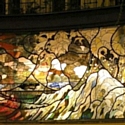 Le vitrail de la Villa Frochot, salle d'événement à Pigalle.