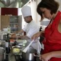 Atelier cuisine dans un château producteur de grands vins de Saint-Emilion.