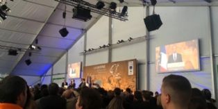 Inauguration de la Grotte Chauvet le 10 avril 2015 par François Hollande
