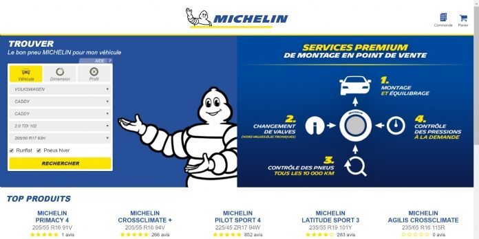 Michelin sur la route du e-commerce